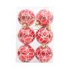 6x Christmas Ball Ornaments Decorative Xmas Balls Baubles 6cm Christmas Tree Hanging Ornaments for Wreath Garland Home Indoor