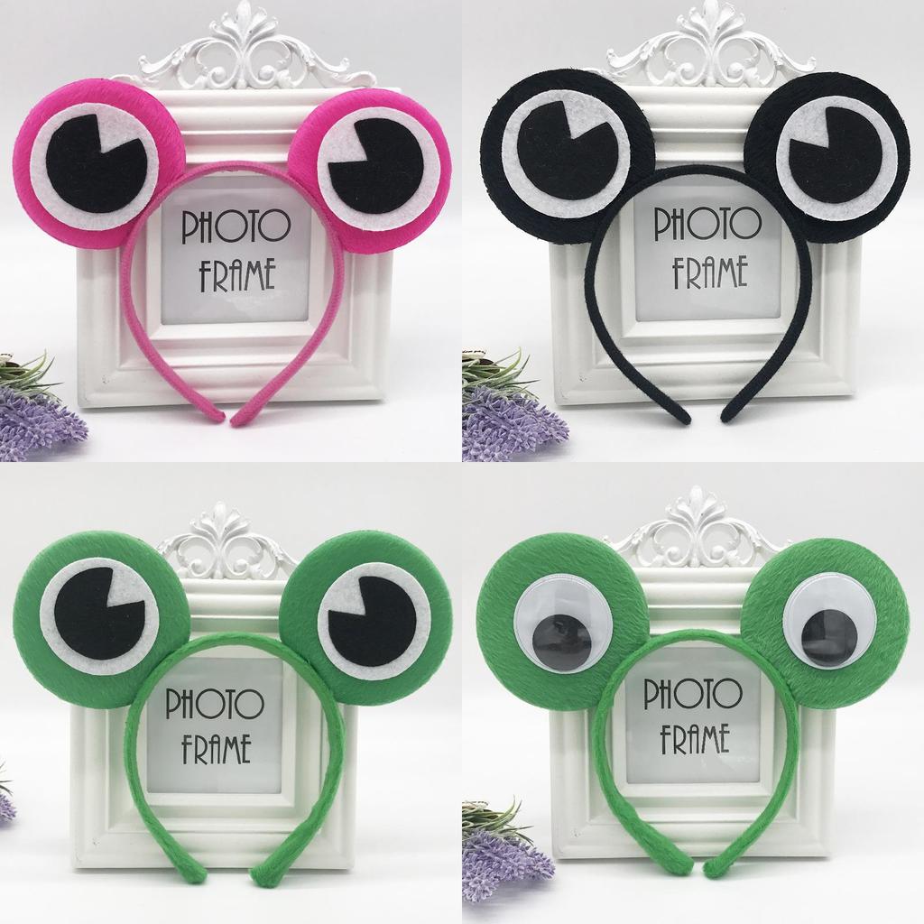 Green Frog Headband Kids Party Headband Handmade For Childrens Play And Themed Events