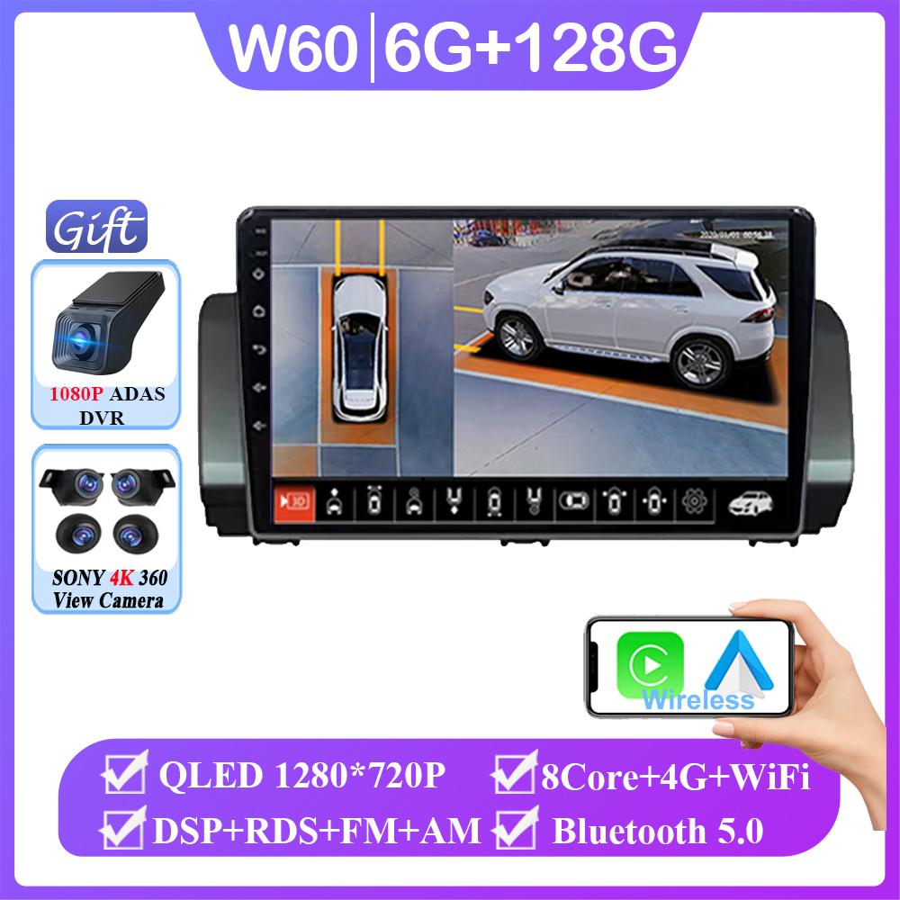 Car Radio Stereo For Renault Sandero 2021 Android 14 Auto Carplay GPS 4G WIFI Navigation Multimedia Video Player CPU No 2din DVD