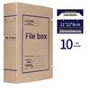 10cm Thick Extra Large Kraft Paper A4 File Box - Acid-Free Document Organizer
