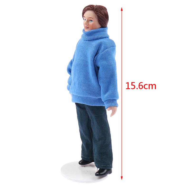 1:12 Dollhouse Miniature Porcelain Victorian Doll Model Green Dress Miss Lady Lady Modern Housewives Youth Doll Toy