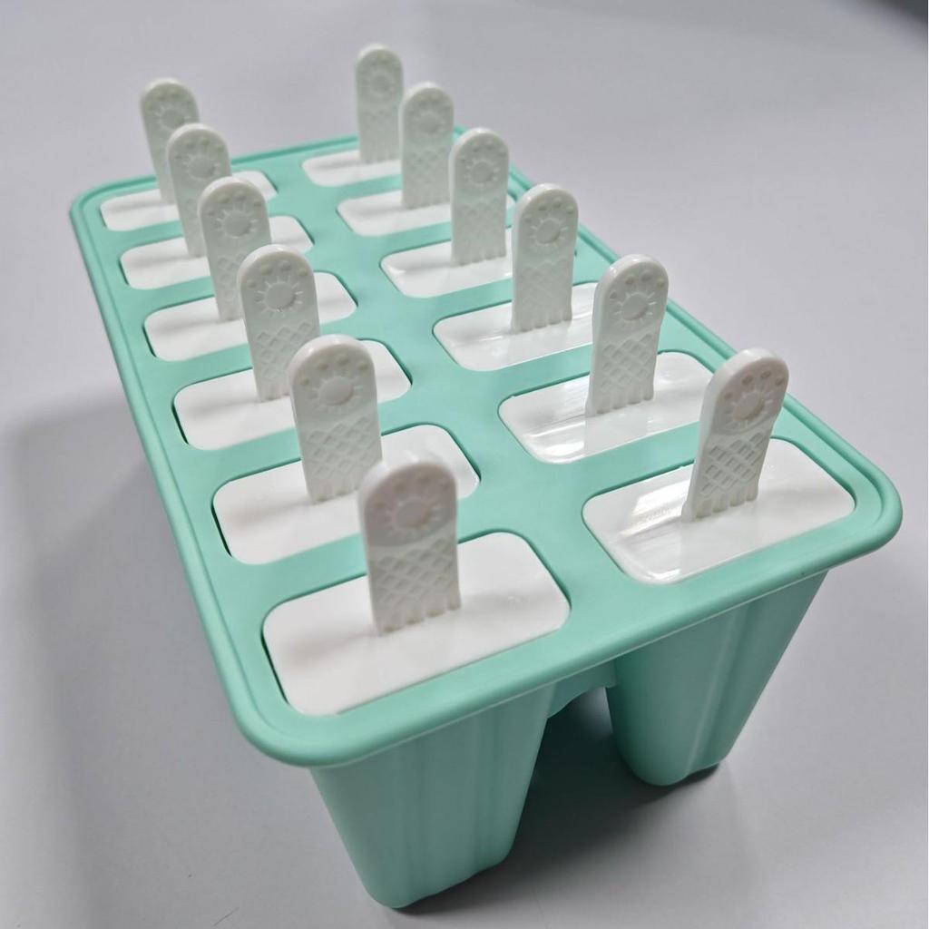 Silicone Ice Cream Mold: 10, 6, 4, 12 Cavities, Easy Release, Food Grade for Homemade Popsicles