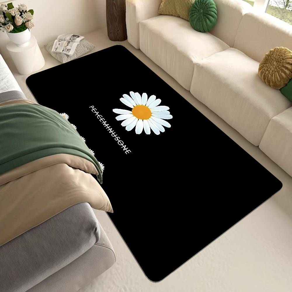 G-G-Dragon P-Peaceminusone Floor Mat INS Style Soft Bedroom Floor House Laundry Room Mat Anti-skid Household Carpets