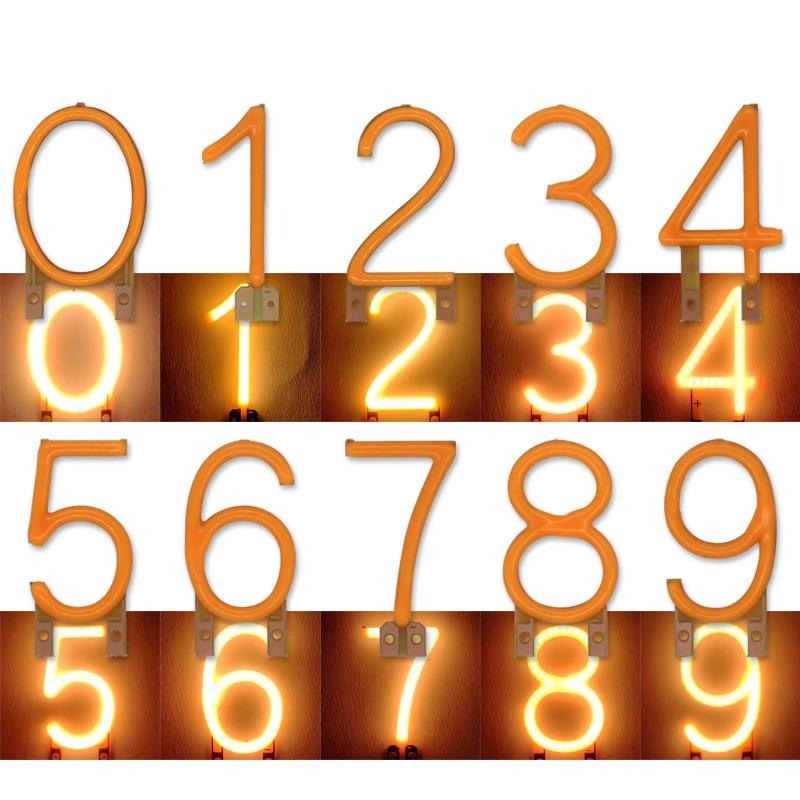 Number 0/1/2/3/4/5/6/7/8/9 Led Filament Dc 3V Cob Edison Yellow White Diy Candle Led Diodes Party Decoration Light Accessories