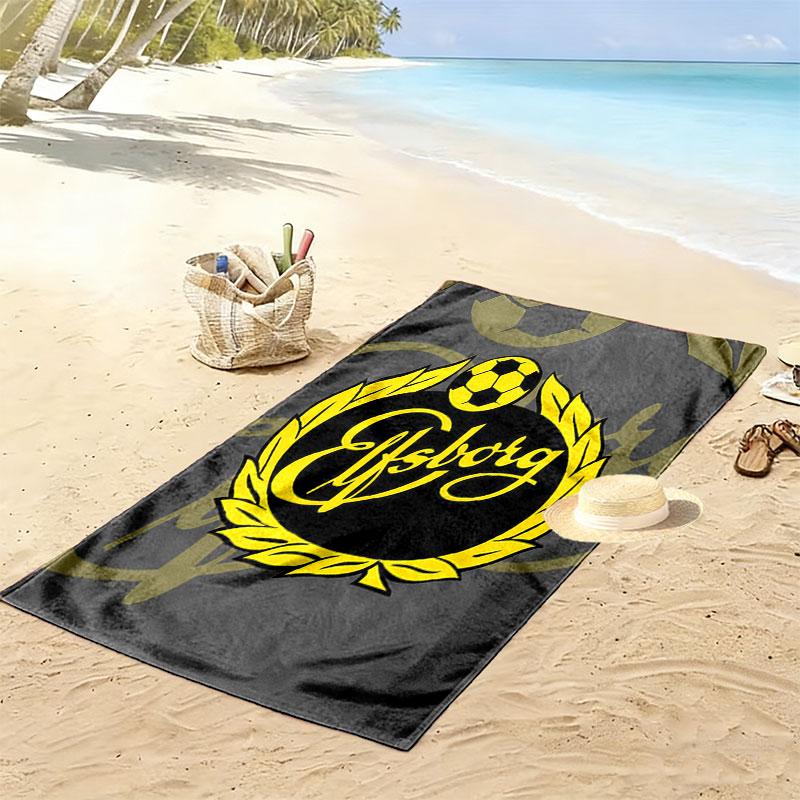 IF Elfsborg Print Beach Towel, Large Soft Quick Dry Towel for Beach Camping Swimming