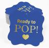 Inkdotpot Real Gold Foil Ready To Pop Baby Shower Tags Favor Bracket Shape Hang Pack Of 100 Paper