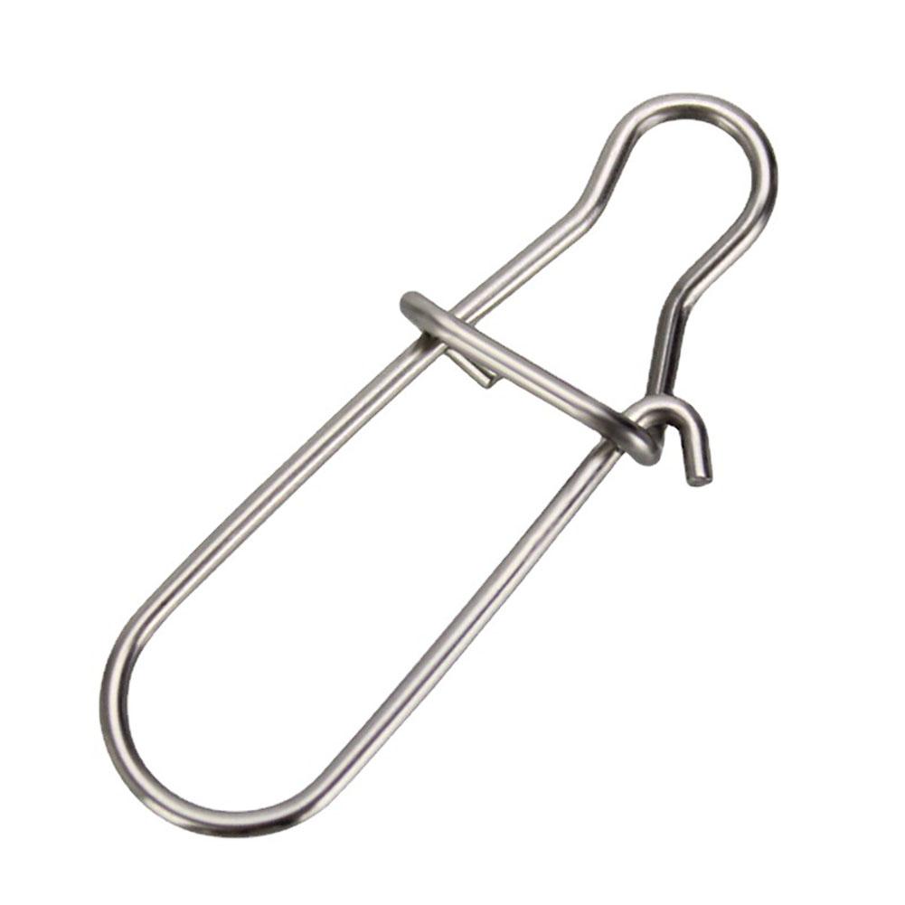 100pcs Fishing Snaps Clip 0#-8# Stainless Steel Fishing Clips Swivels Fishing Tackle For Trout Baits Pike Bass