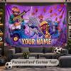 Wall Hanging Tapestry Custom NameFortnite Pattern Personalized Printed Fabric Wall Decor