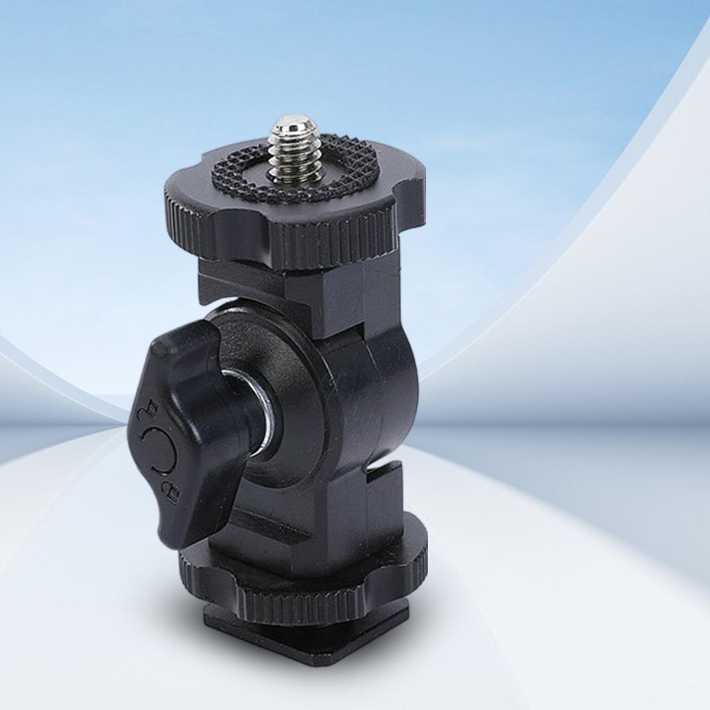 Aluminum Cold Shoe 1/4 Screw Mount Arm for DSLR Camera Monitor Microphones Video Light Clamp For Video Recording