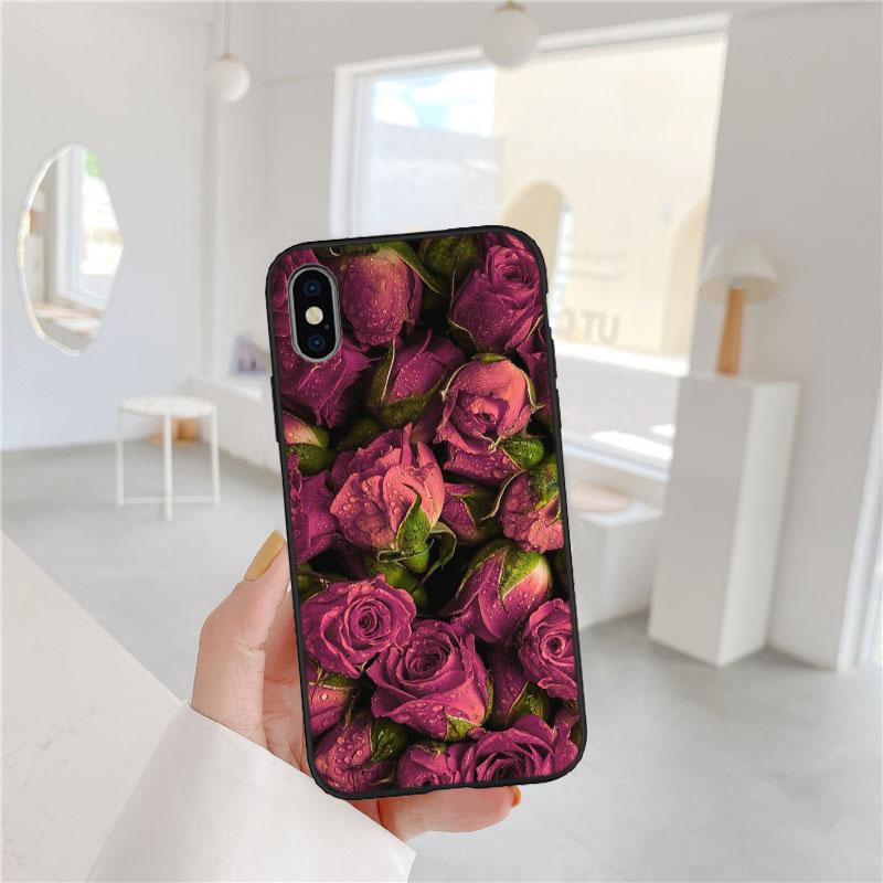 PP52 Rose Colorful Soft Shell Phone Case for OPPO A3 Pro A72 A74 A76 A77 A77S A78 A79 A94 A95 A18 A40M A58