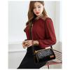 Vintage Embossed Multi Pocket Shoulder Crossbody Bag
