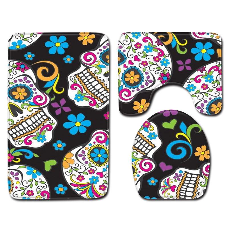 Animal Tree Print Bathroom Decorative Carpet Non-Slip Floor Mat Door Mat