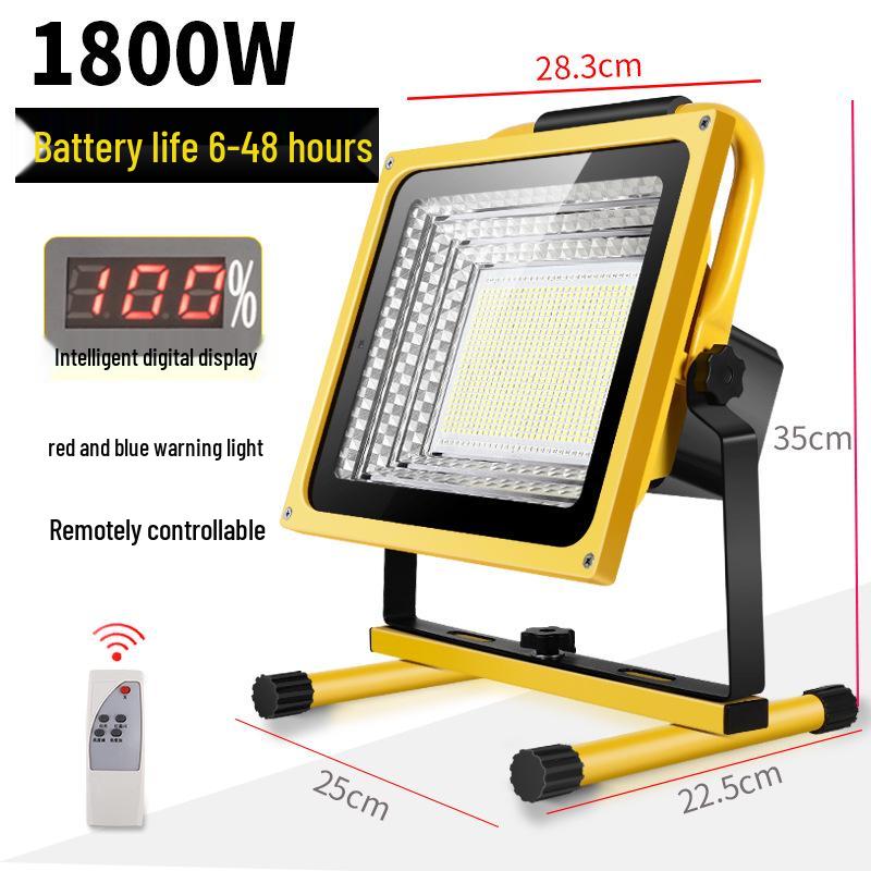 Rechargeable LED Floodlight: Strong Outdoor Emergency Light for Construction, Power Outages, Camping, Handheld Household Use