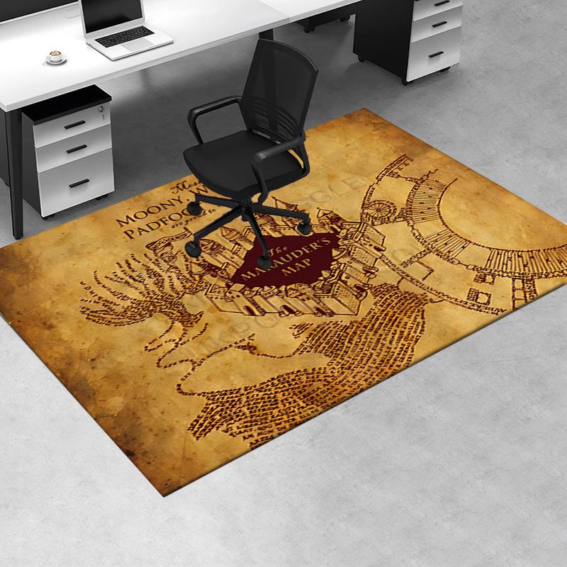 

The Marauder s Map Hogwarts Castle Wall Art Print Poster Office Mat Home Decor Office Desk Chair Rugs Chair Carpet for office Chair Mat Gift 60cm by 90cm