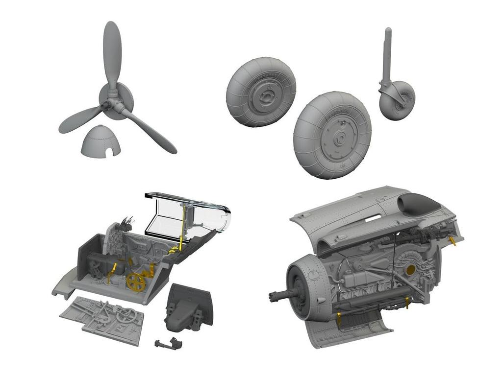 Eduard Big Thin Ella parts set Plastic model parts EDUSIN67232 1/72 Bf109G-10 (for Eduard) (Airplane)