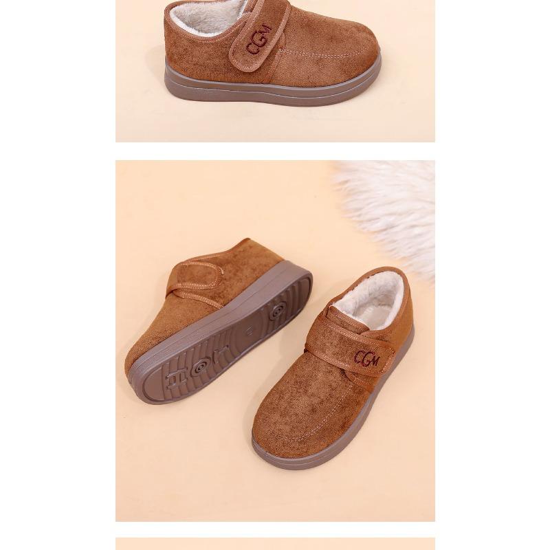 Dámské sněhule s plyšovou podšívkou, zimní protiskluzné kotníkové boty, teplé pohodlné ležérní boty pro všestranné nošení