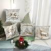 Soft Santa Christmas Pillow Cover For Festival Home Decoration And Holiday Couch Bedroom Accessories
