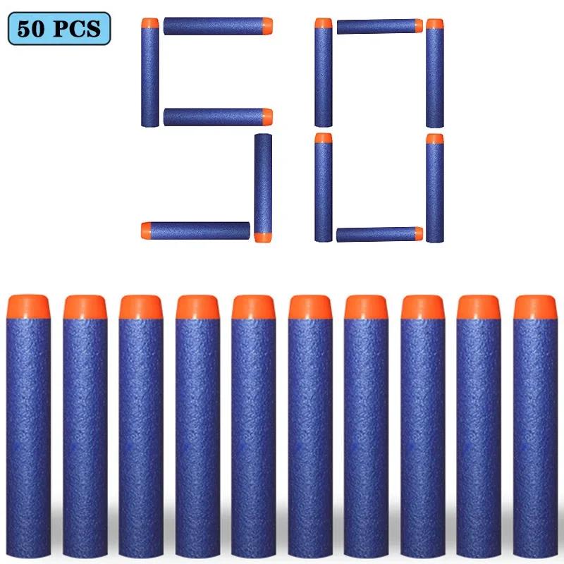 7.2cm 100pcs for Nerf Soft Bullets Darts Round Head Refill Sponge Darts Kids Children Toy Gun Bullets for NERF N-Strike Blasters