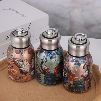 Portable 304 Stainless Steel Insulated Cup 300ml Mini Coffee Mug Double Wall Leak-Proof Water Bottle Travel