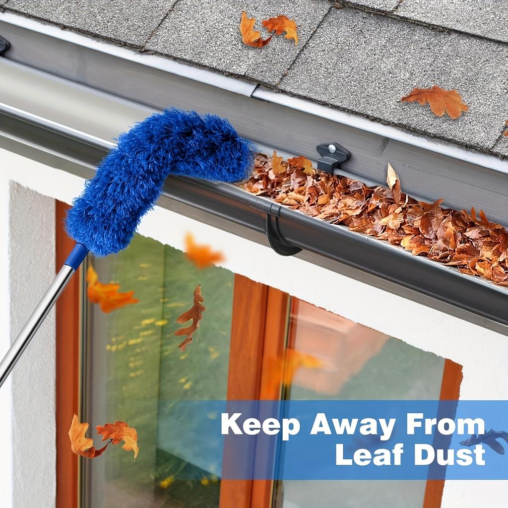 Telescopic Multifunctional Cleaning Tool, Drainage Groove Debris Remover & Ceiling Fan Feather Duster Brush