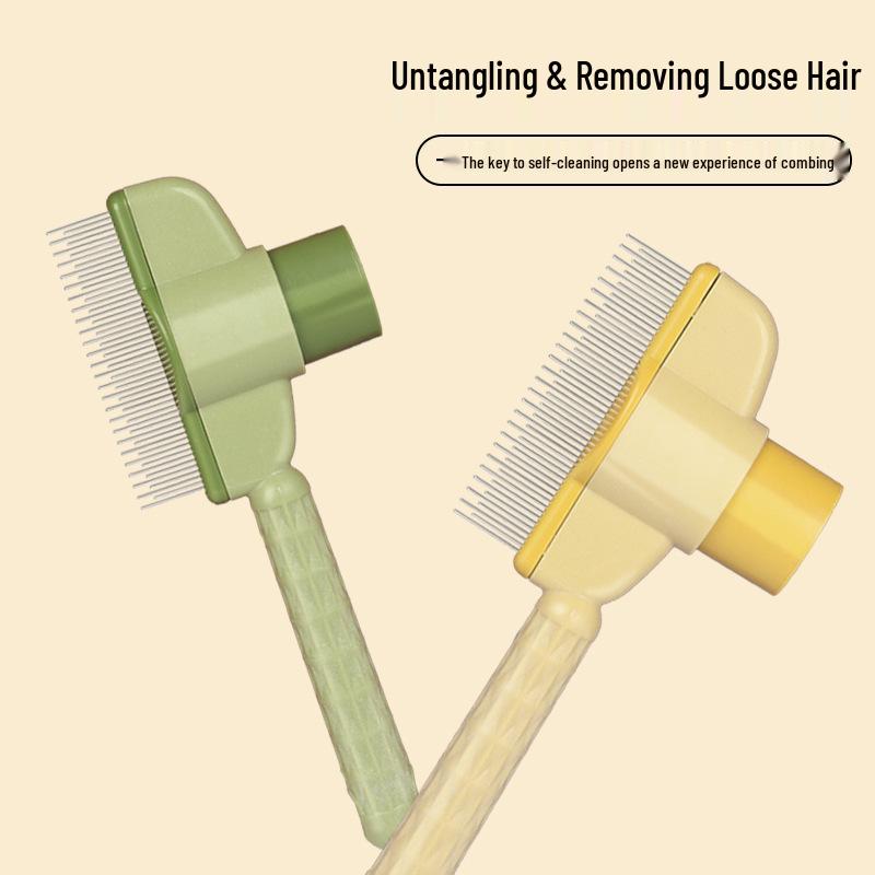 Pet Self-Cleaning Rake: Hair Removal Tool for Cats & Dogs with Newcomer Discount