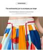 Plus Size Women's High-Waisted Tie-Dye Wide-Leg Summer Pants - Ice Silk, Slimming, Casual, Loose, and Draping.