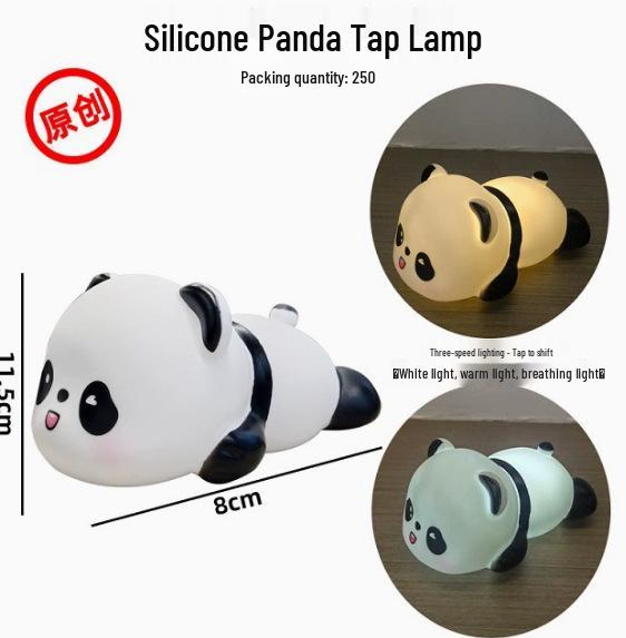 Panda Tap Night Light: Soft Atmosphere Light for Baby's Room and Girls' Bedrooms