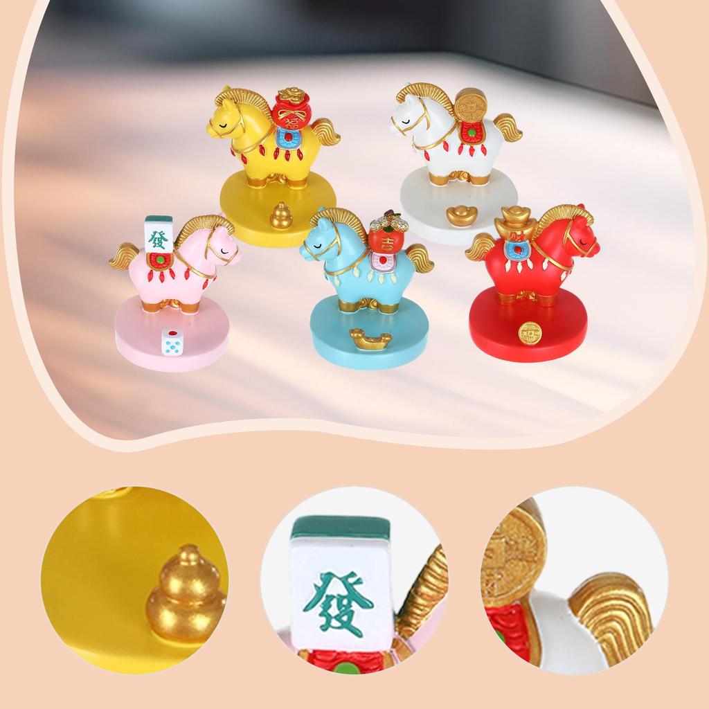 2026 Chinese Horse New Year Decorations Tabletop Ornament Doll Horse Statue for Bedroom