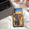 Elephant Baby Nature Phone Case For Samsung S25,24,23,22,30,21,10,9,Ultra,Plus,Lite,FE,4,5 G Soft Black Case
