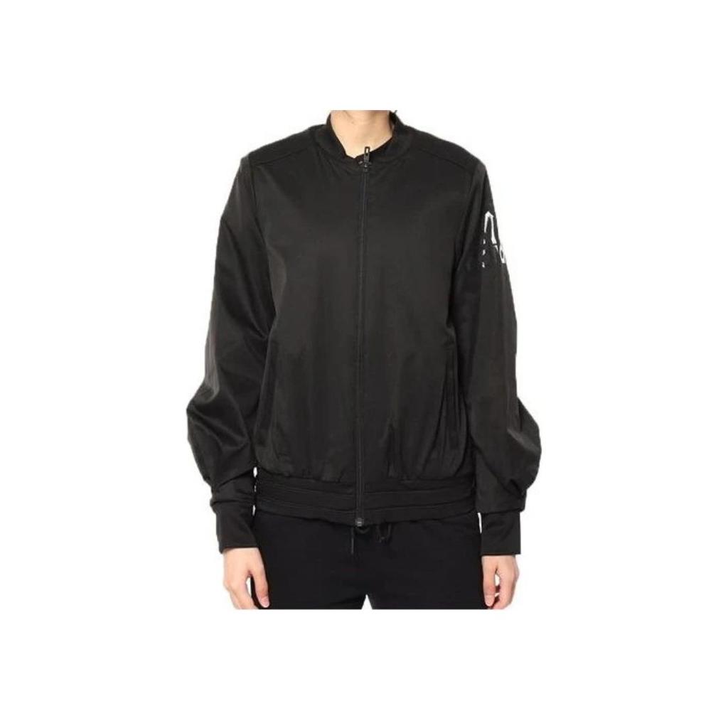 Adidas Einfarbige Freizeit-Sportjacke mit Reißverschluss Damenjacken Schwarz DX9706