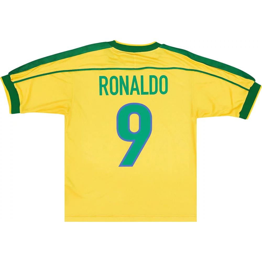 New Nike Brazil 1998 Reissue Ronaldo Soccer Replica Jersey IB1155-741