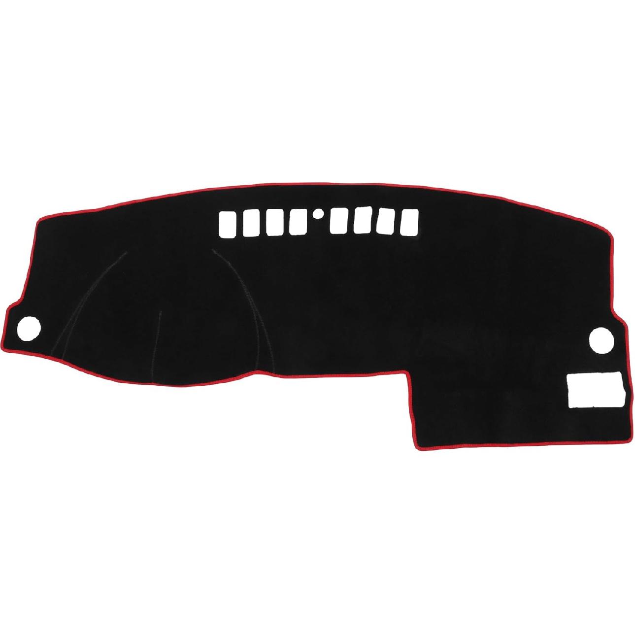 

Car Dashboard Cover Mat Compatible for Ford Fusion 2003-2007, Protective Polyester Red Center Console Interior Trim Dash Board Mat Black, Red