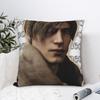 Leon S Kennedy Pillowcase Printed Polyester Cushion Cover Decorations  Throw Pillow Case Cover Home Square 45X45cm