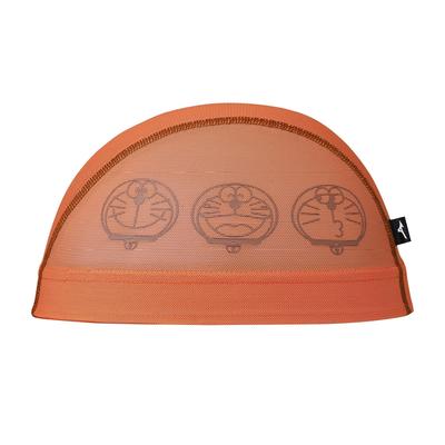 Mizuno Doraemon Mesh Swim Size Size for Competitive Swimming and Fitness Cap, Unisex, N2JWA590, M, Orange, 54,