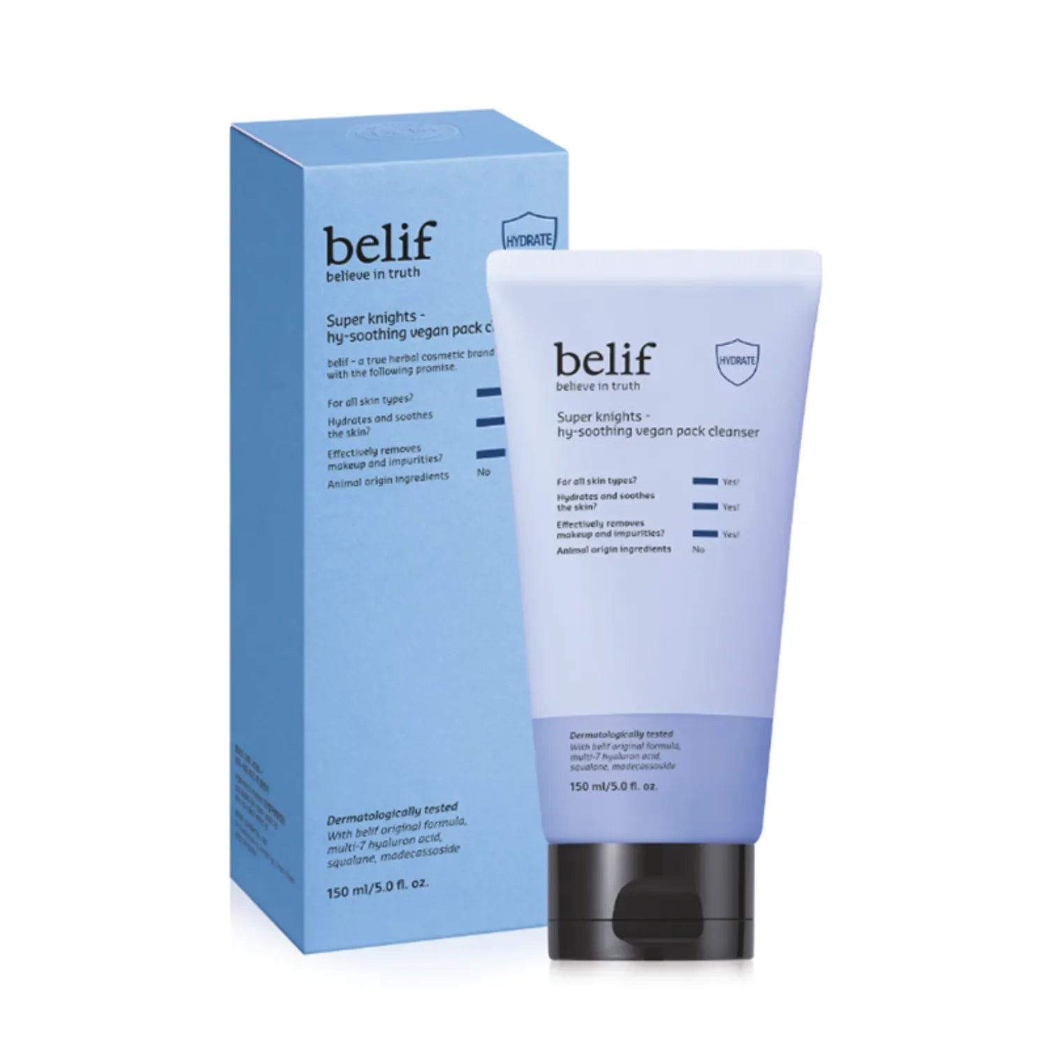belif Super Knights Hy-Soothing Vegan Pack Cleanser 150ml Hy-Soothing 150ml