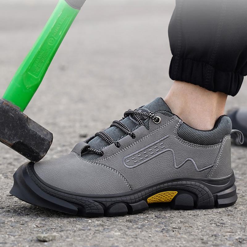 high-quality Safety Shoes Men Boots waterproof Security leather shoes Work Boots Steel toe shoes Non-slip 6KV isolation shoes