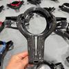 For BMW M2 F87 M3 F80 M4 F82 M5 F10 F30 M6 F06 3 Series 5 Series Carbon Fiber Steering Wheel Key Trim Cover Assembly