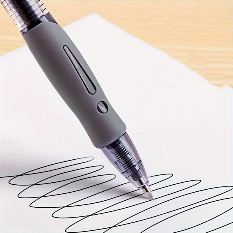 5 Pcs Classic Style 0.5mm Push Ballpoint Pens, Gel Pens, Daily Writing Pens (black/red/blue Ink)