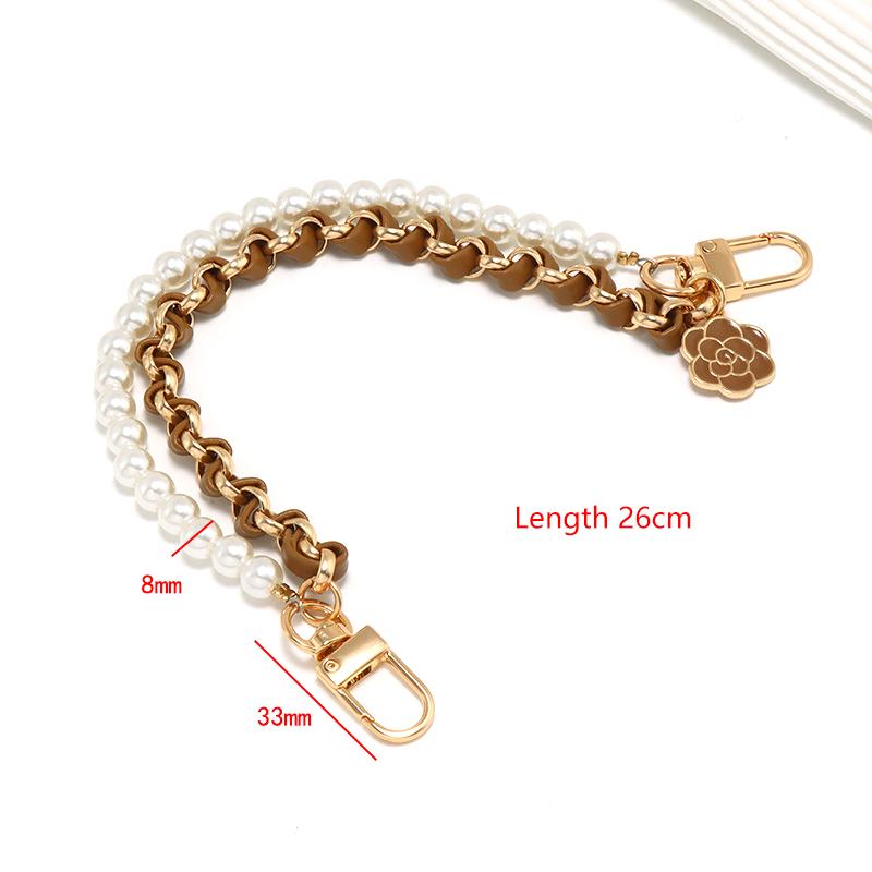 

Small Fragrant Wind Mobile Phone Chain Pendant Pearl Chain Through Leather Mobile Phone Pendant