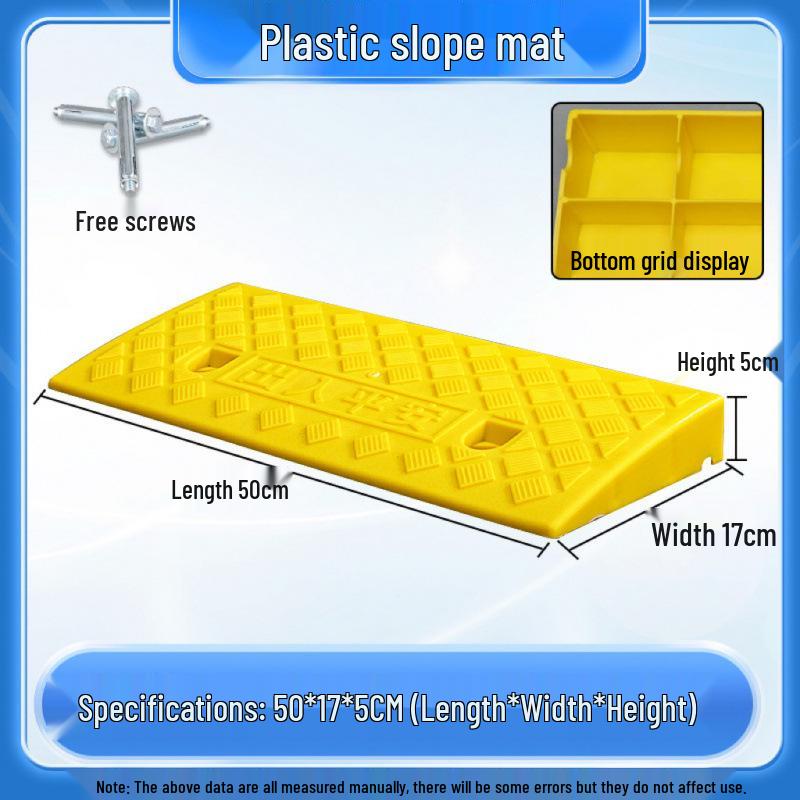 Home Car Step Threshold Mat - Plastic Curb Ramp