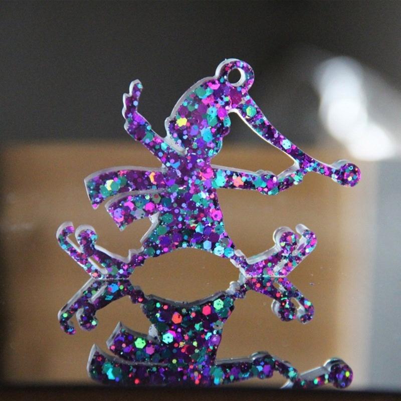 Silicone Elf Pendant Mold Easy Demolding Epoxy Mould For Handmade Jewelry Keychains Christmas Tree Ornaments