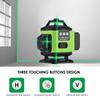 16-Line Self-Leveling 4D Green Laser Level with 360° Bluetooth Alarm