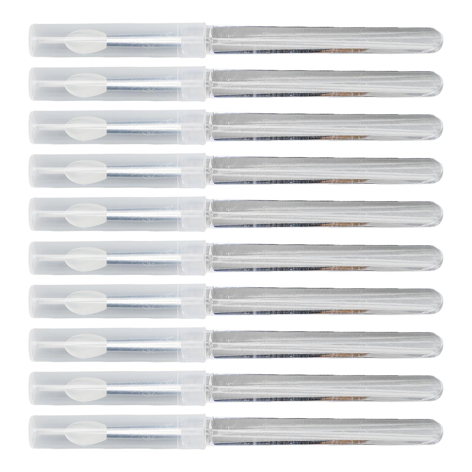 

10 шт. Силиконовая палочка для дизайна ногтей, многоразовая, с зеркальным эффектом, пудра, с крышкой