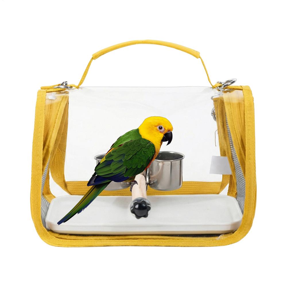 

Bird Travel Carrier Bird Transport Backpack with Perch Parakeet Carrier Bag for Parrot Parakeet Cockatiel Conure Cockatoo