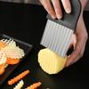 Stainless Steel Corrugated Potato Slicer Wavy Cutter for Vegetables Fruits Chips Carrots Potatoes Kitchen Cutting Tool