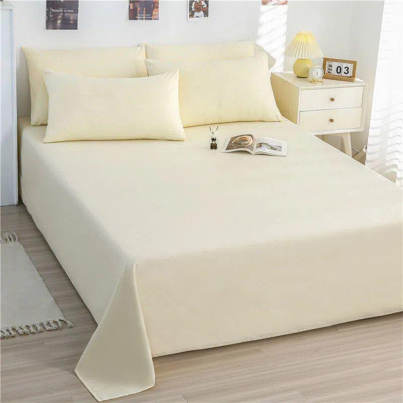 Nordic Style Solid Color Bed Sheet, Single Piece, Student Dormitory, Non-Pilling