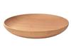 TOUGEI MUTE Round Dish LL - Wooden, Natural Wood, Deep Plate, 28cm Large Plate