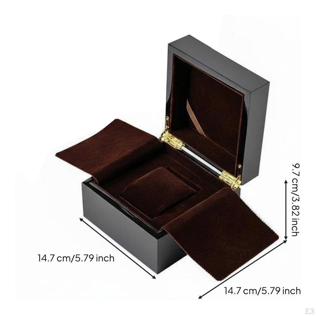 High Gloss Watch Gift Box Elegant Design Single Presentable Personal Accessory Storage for