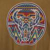 OLD 90s native pattern Short sleeve T-shirt Brown Single stitch Men's Used