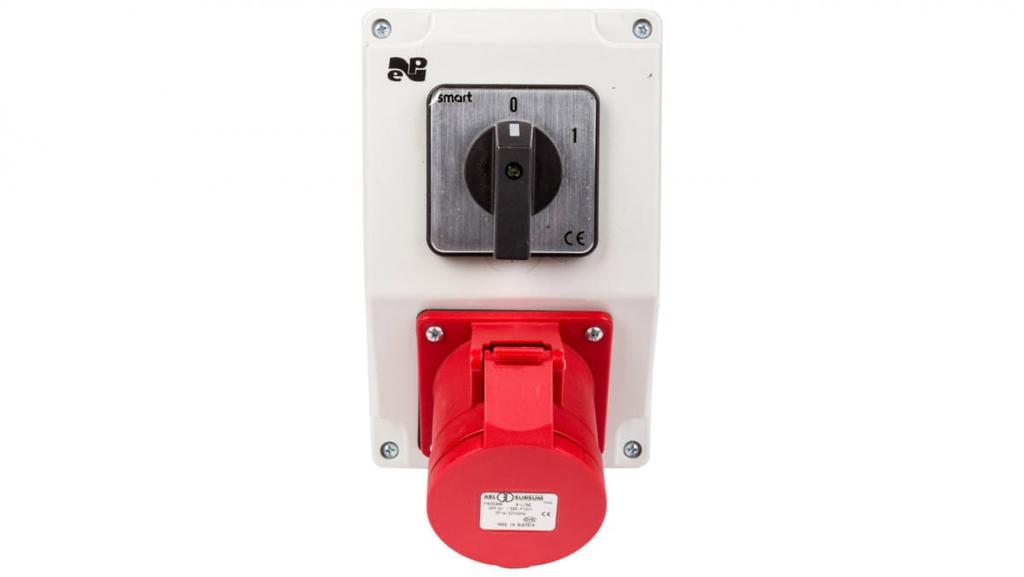 Rs-Z Power Distribution Board With Circuit Breaker 0-1 3P+N+Z 16A Gray Ip44 6271-00
